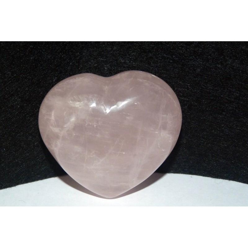 heart rose quartz stone