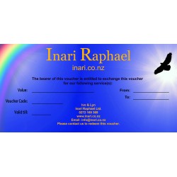 Gift Voucher for services from Inari Raphael Ltd - Shamanic Healing, Land & House Clearing, see www.inari.co.nz