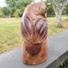 Love Owls Power Animal Statue - Hand carved
