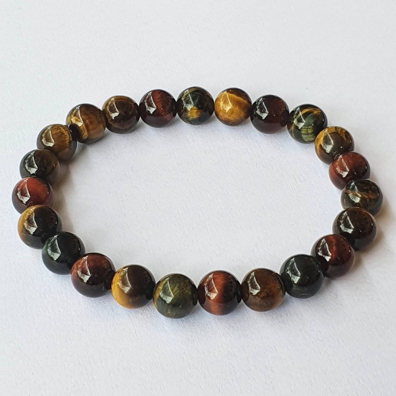 Mixed Tiger's Eye Bracelet - 8mm