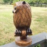 Large Owl Power Animal Statue - Hand carved