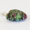 Ruby Zoisite Heart Pendant - Sterling Silver - inari.co.nz
